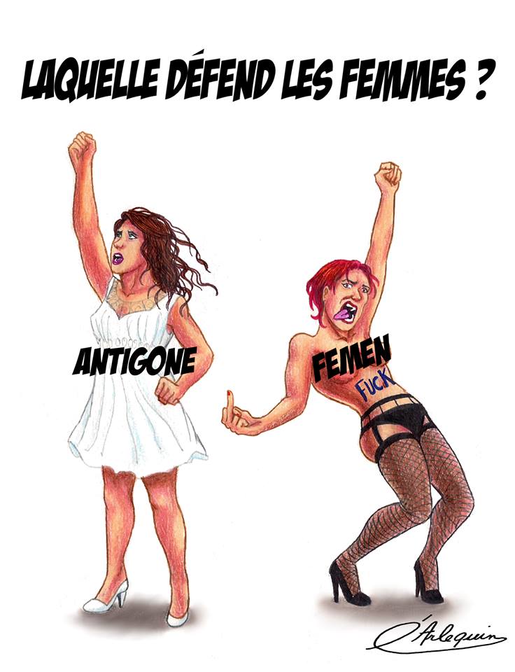 Antigones vs Femen - Laquelle défend les Femmes ?